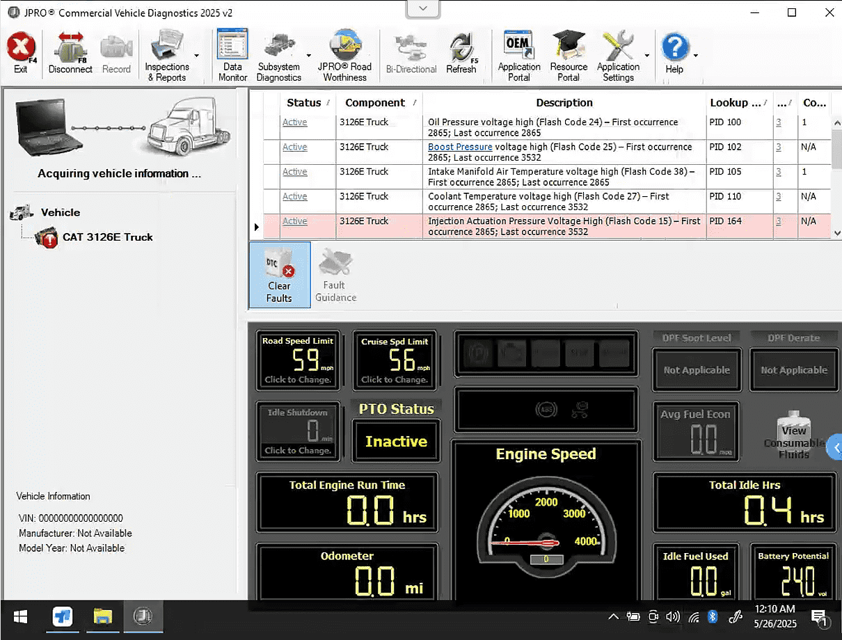 JPRO 2025 V2 – Complete Fleet Diagnostics | DPF Regen & Bi‑Directional Tests for All Makes