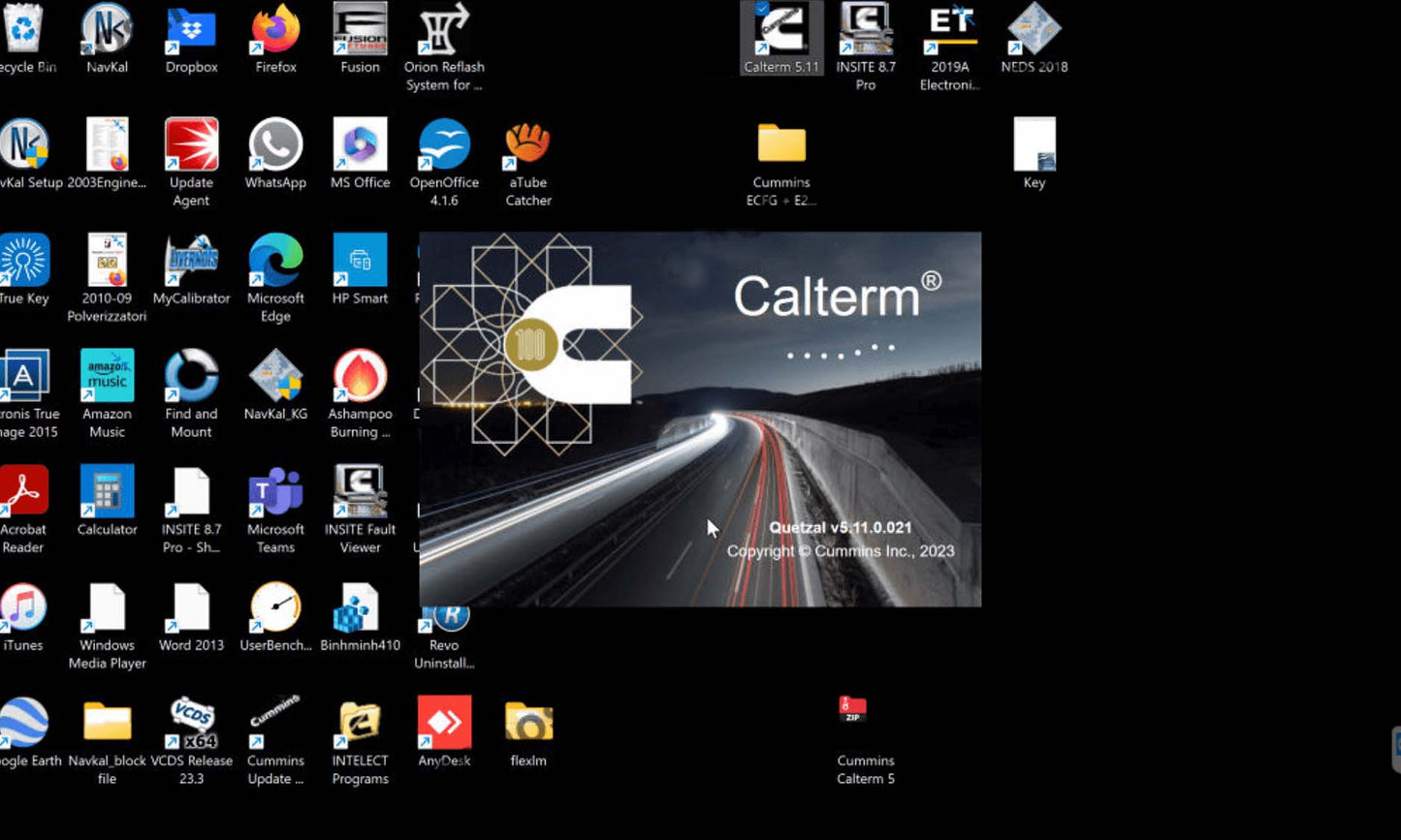 Cummins Calterm V5.16 Engineering (2025) - Advanced ECM Programming Tool + Remote Setup
