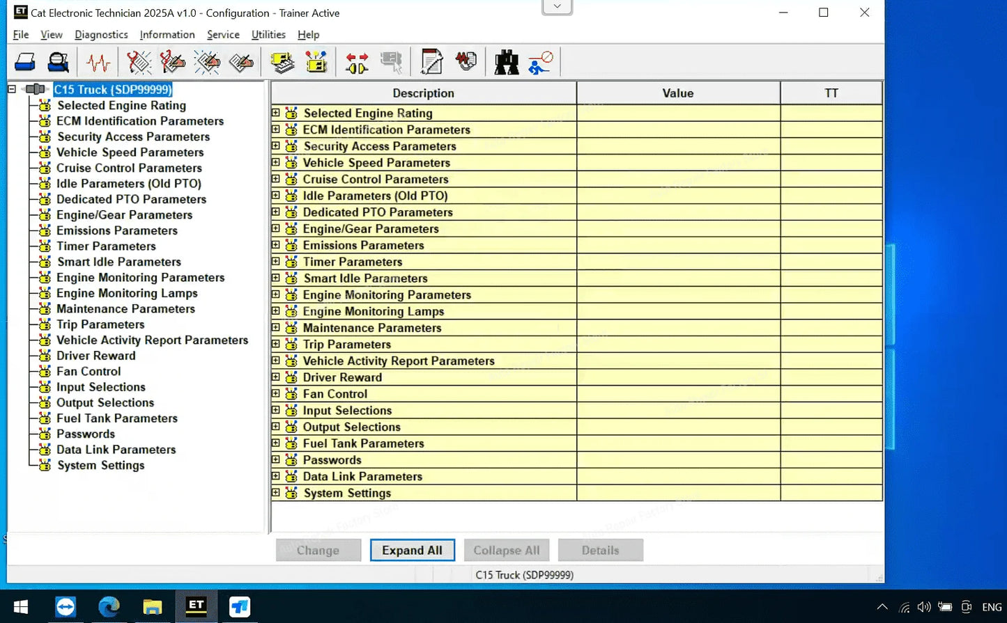 CAT ET 2025A – Caterpillar Diagnostic Software With Remote Install & Factory Passwords