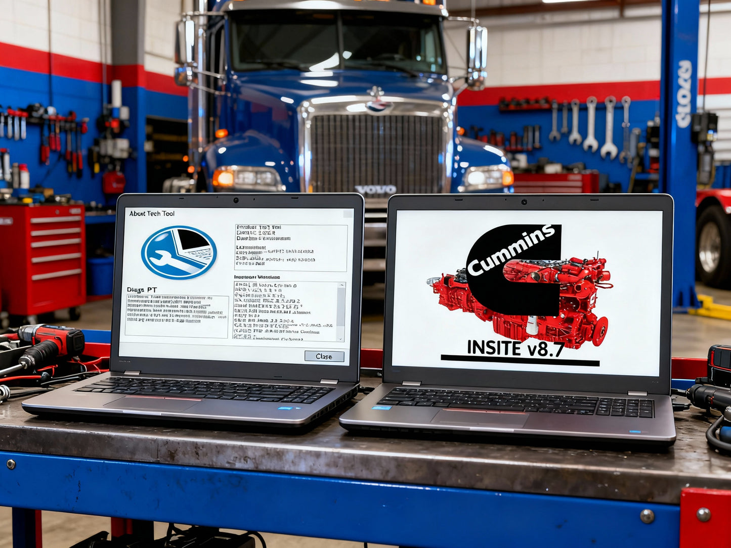 Complete Diagnostic Package - Volvo PTT + Cummins Insite Pro (Bundle & Save)